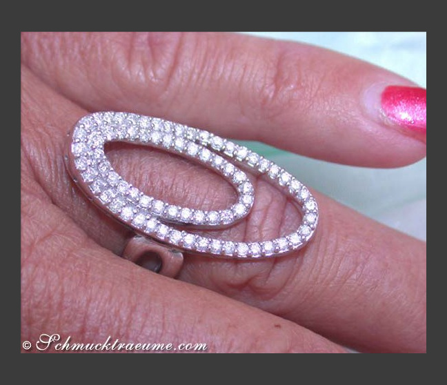 Moderner Brillanten Ring