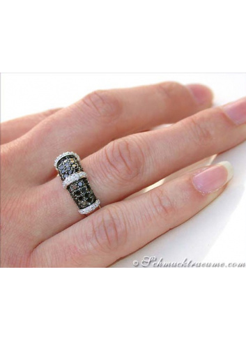 schwarze Diamanten Ring