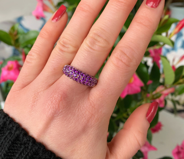 Amethyst Pavéring