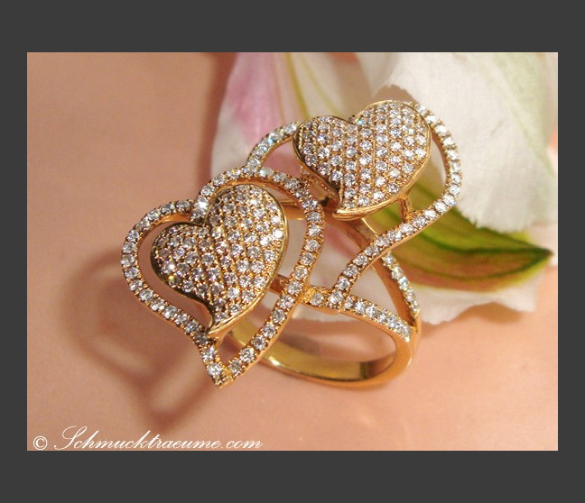 Brillanten Herz Ring