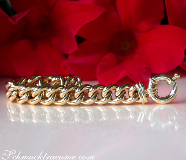 Rundpanzer Armband in Gelbgold 585