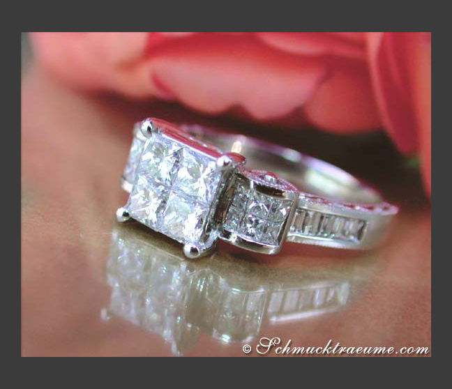 Diamanten Ring im Art Déco Stil