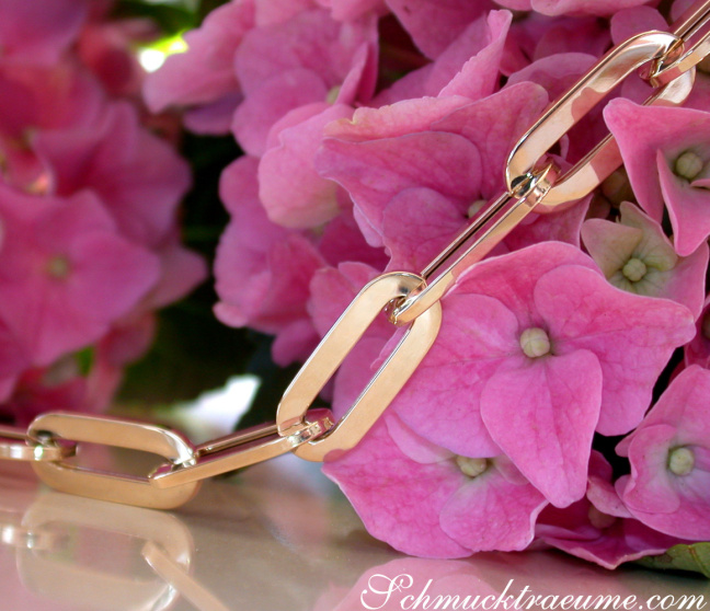 Paperclip Armband in Gelbgold 585