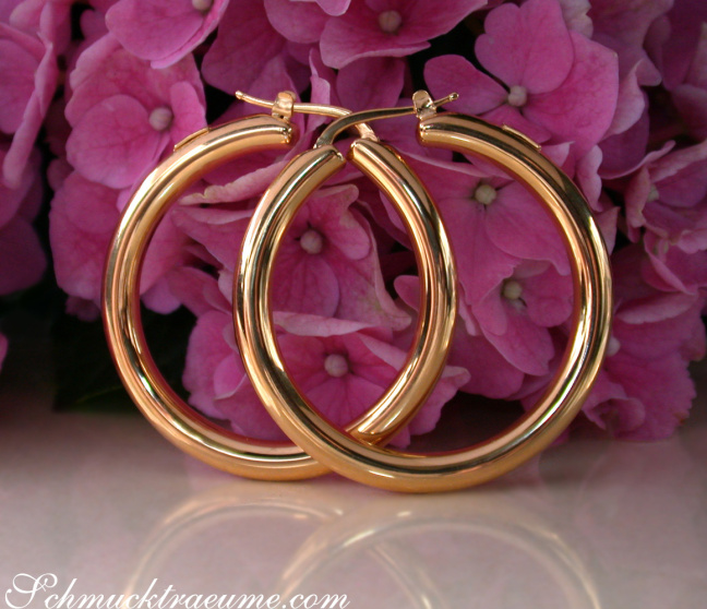 Creolen in Gelbgold 585 Ø 40 mm