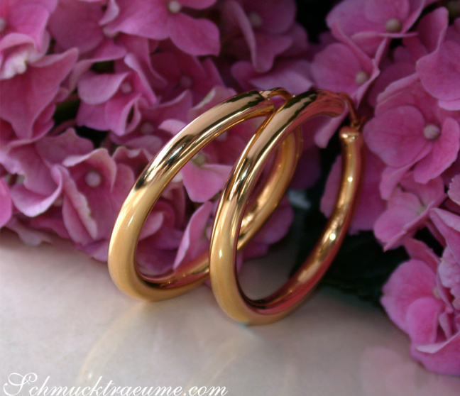 Creolen in Gelbgold 585 Ø 40 mm