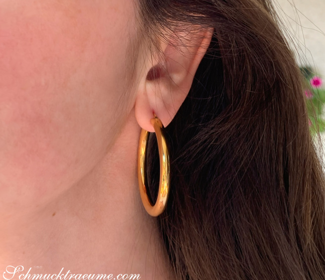Creolen in Gelbgold 585 Ø 40 mm