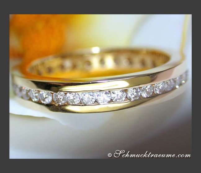 Brillanten Memoire Ring / Brillanten Memory Ring Gelbgold 750