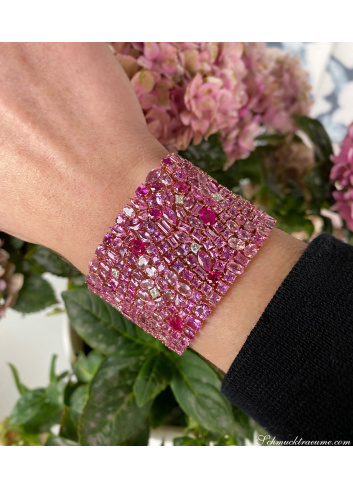 Luxus Pink Saphir Armband