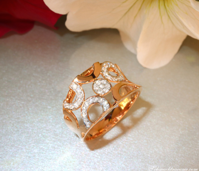 Brillanten Ring in Roségold 750