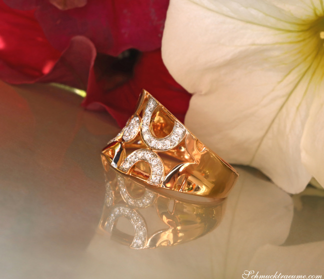 Brillanten Ring in Roségold 750