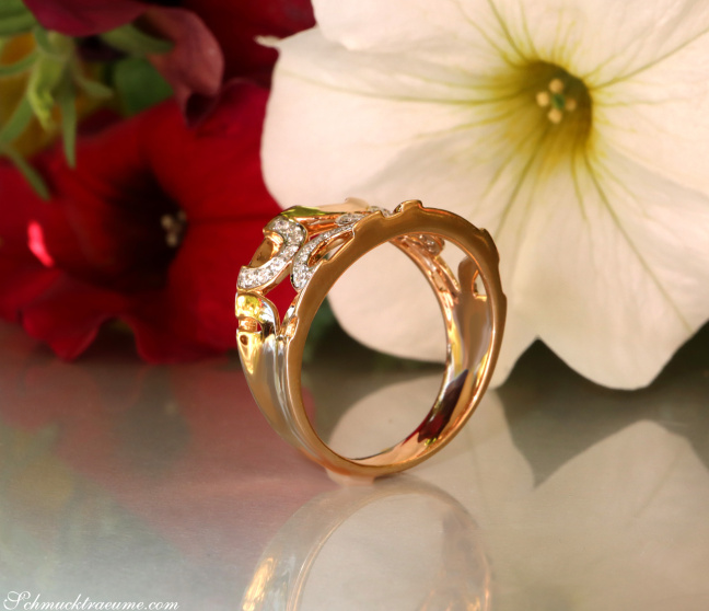 Brillanten Ring in Roségold 750