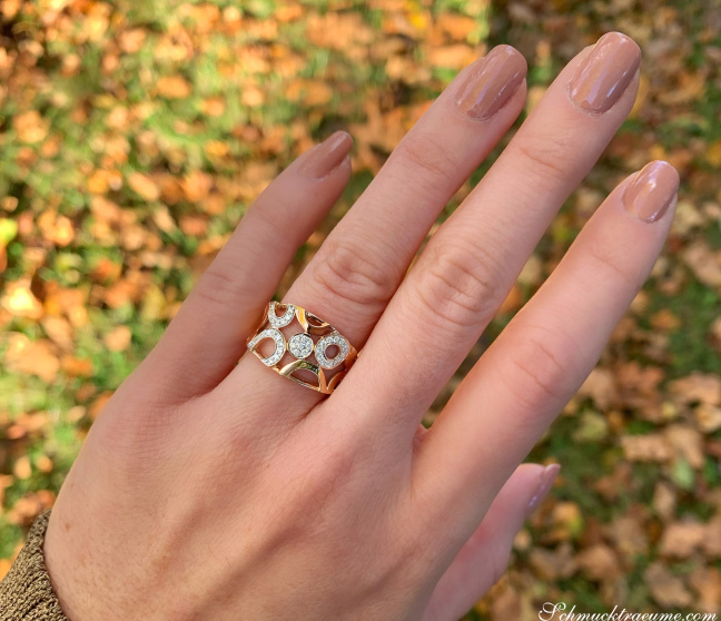 Brillanten Ring in Roségold 750