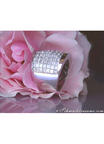 Luxus Princess Diamanten Ring