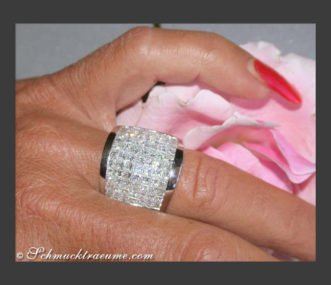 Luxus Princess Diamanten Ring