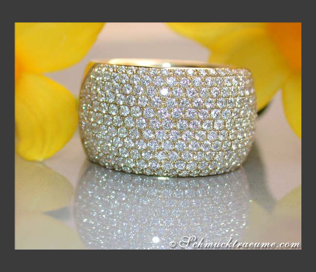 Schwerer Brillanten Ring in Gelbgold 750