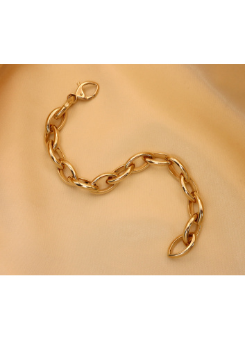 Glieder Armband „Navette“ in Gelbgold 585