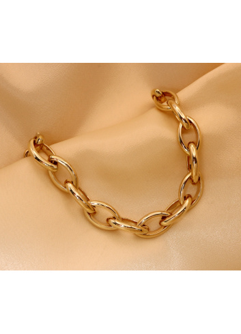 Glieder Armband „Navette“ in Gelbgold 585