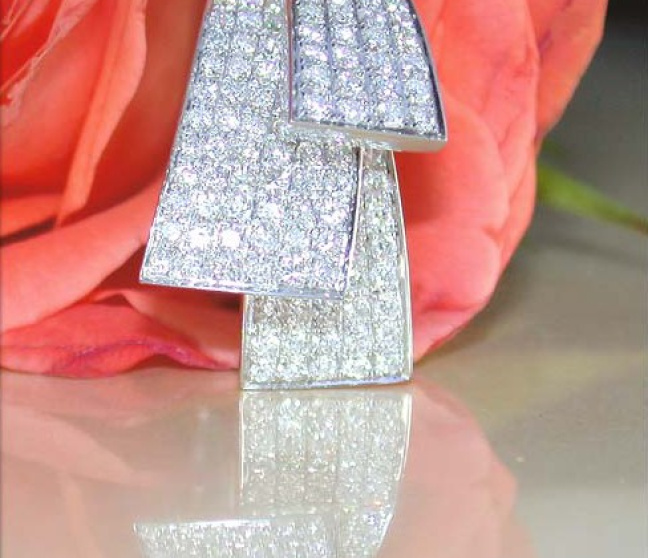Exklusiver Brillanten Ring in Weißgold 750