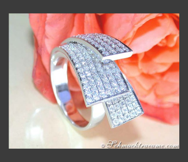 Exklusiver Brillanten Ring in Weißgold 750