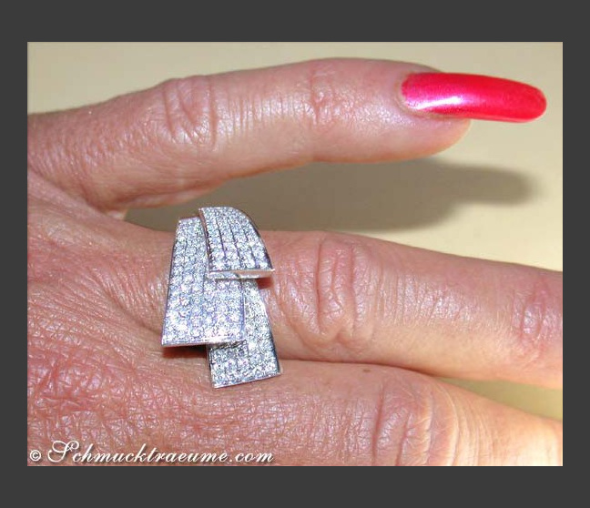 Exklusiver Brillanten Ring in Weißgold 750