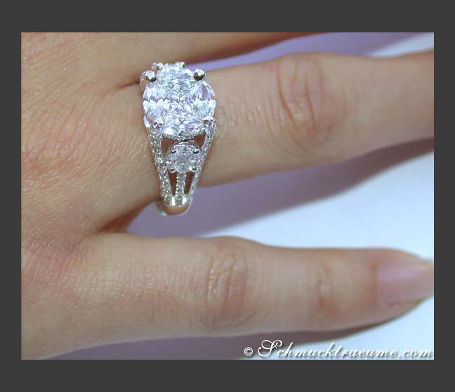 Brillanten & Diamanten Ring im Illusion Design