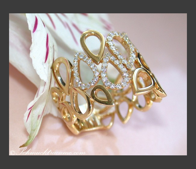 Diamant Ring in Gelbgold