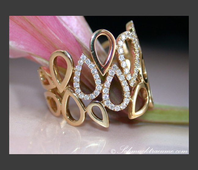 Diamant Ring in Gelbgold