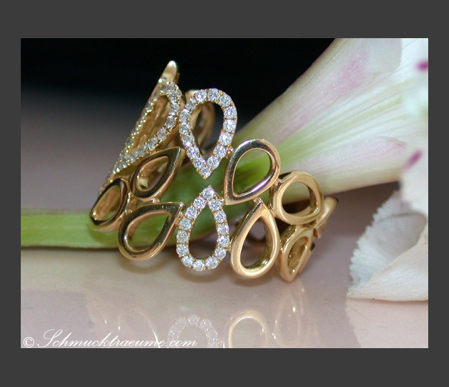 Diamant Ring in Gelbgold