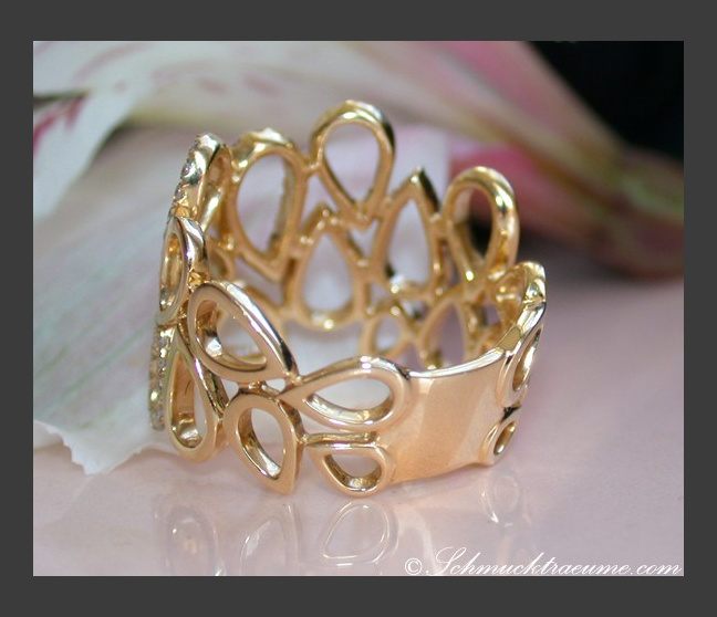 Diamant Ring in Gelbgold