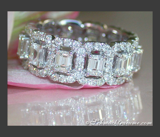Diamanten Brillanten Memory Ring / Memoire Ring