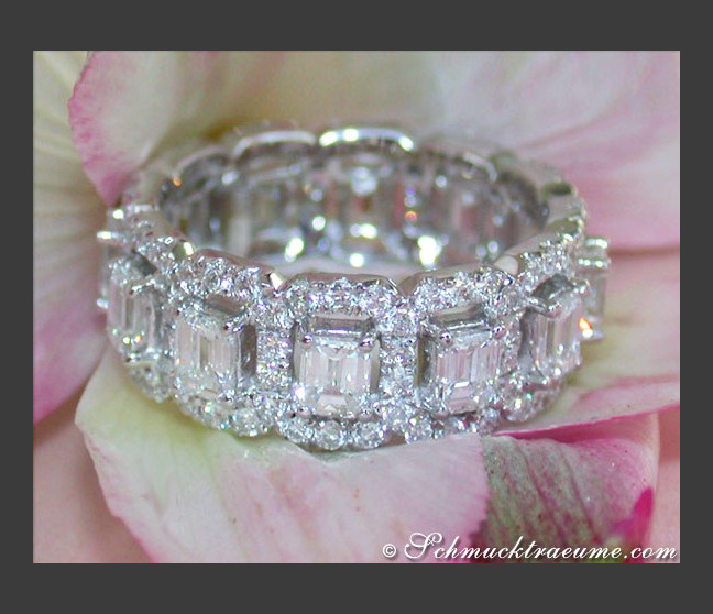 Diamanten Brillanten Memory Ring / Memoire Ring
