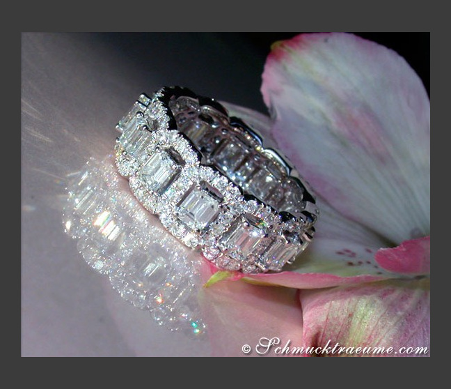 Diamanten Brillanten Memory Ring / Memoire Ring