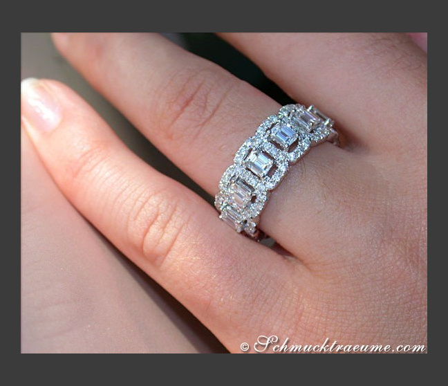 Diamanten Brillanten Memory Ring / Memoire Ring