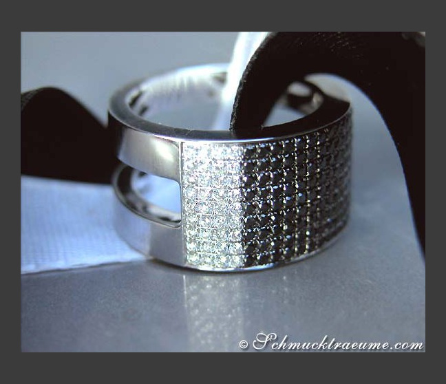 schwarze Diamanten Ring