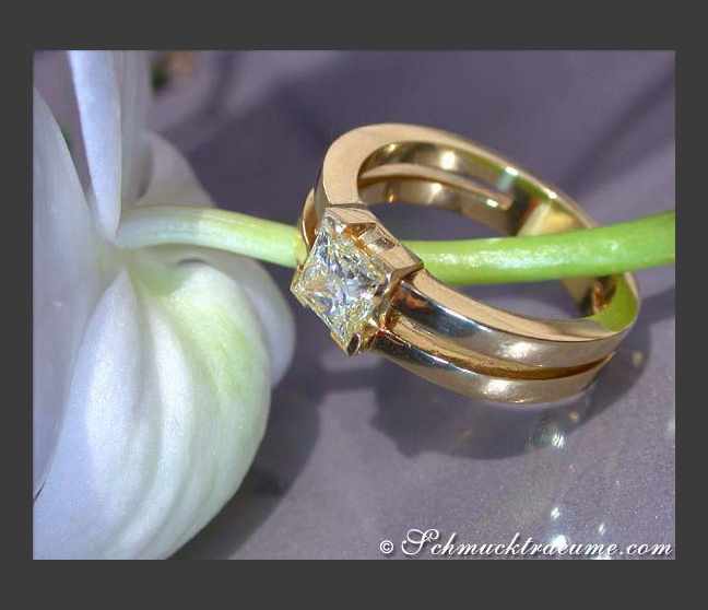 Diamant Solitär Ring Einkaräter