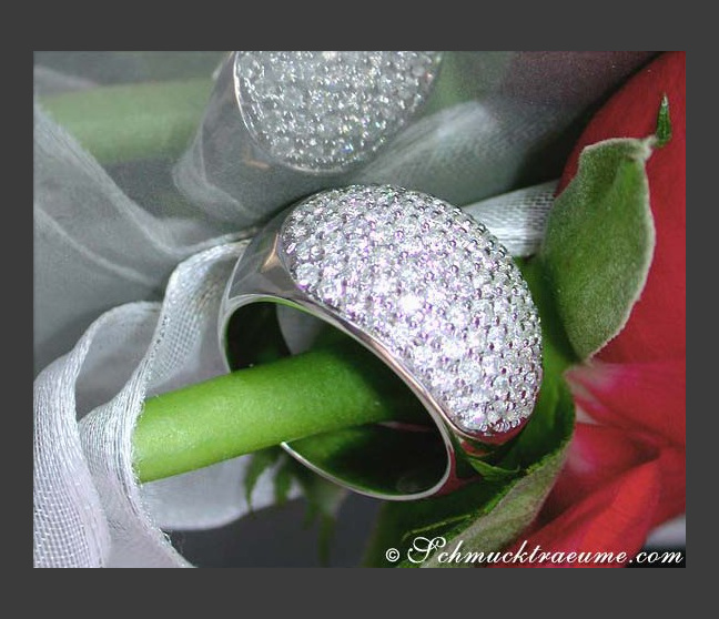 Diamant Ring in Weißgold 750