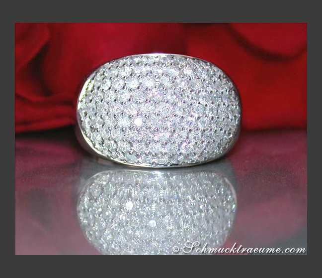 Diamant Ring in Weißgold 750