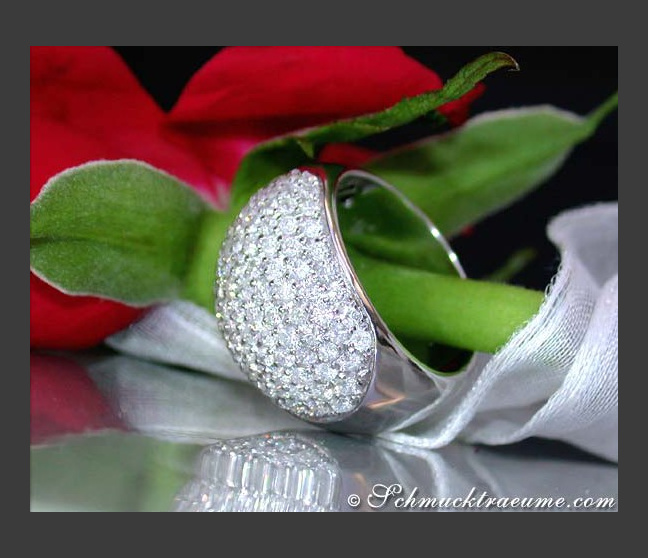 Diamant Ring in Weißgold 750