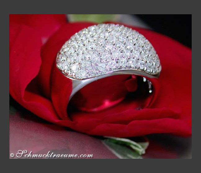 Diamant Ring in Weißgold 750