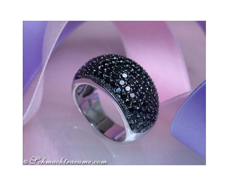 Schwarze Diamanten Ring