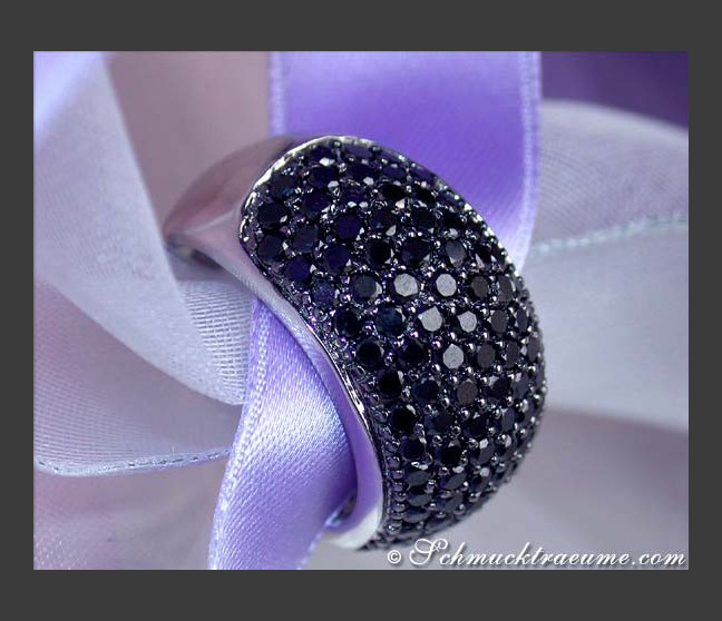 Schwarze Diamanten Ring