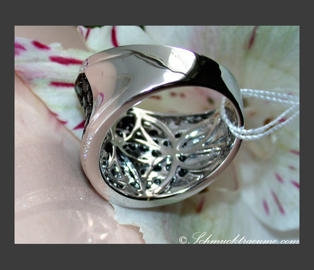  Brillanten & schwarze Diamanten Ring