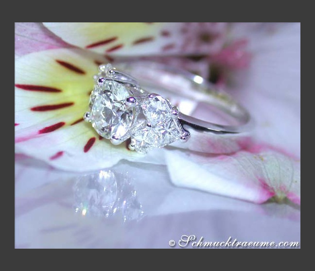 Diamant Verlobungs Ring Solitär Einkaräter