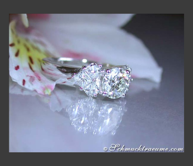 Diamant Verlobungs Ring Solitär Einkaräter