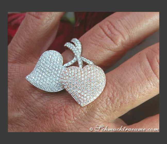 Herz Ring mit Diamanten