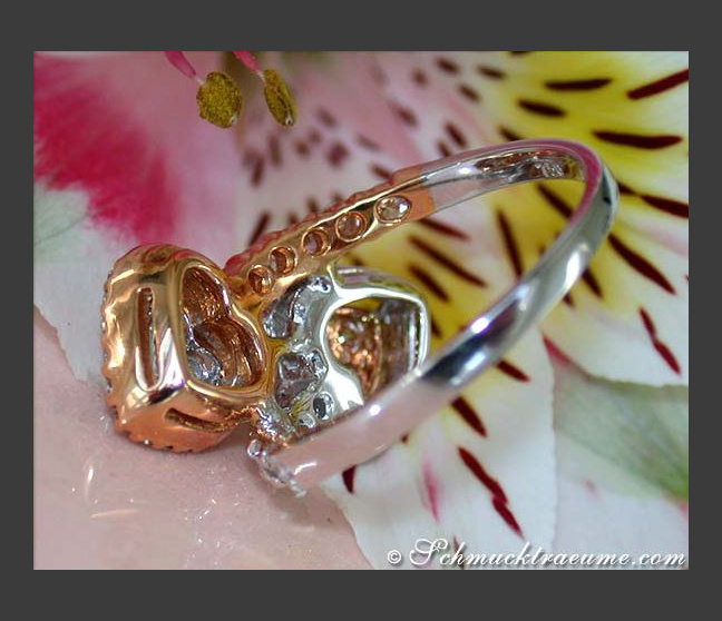 Diamanten Doppel Herz Ring