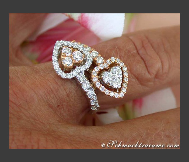 Diamant Ring am Finger