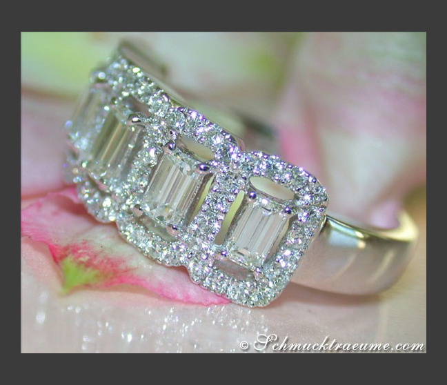 Brillanten Diamanten Memory Ring / Brillanten Diamanten Memoire Ring