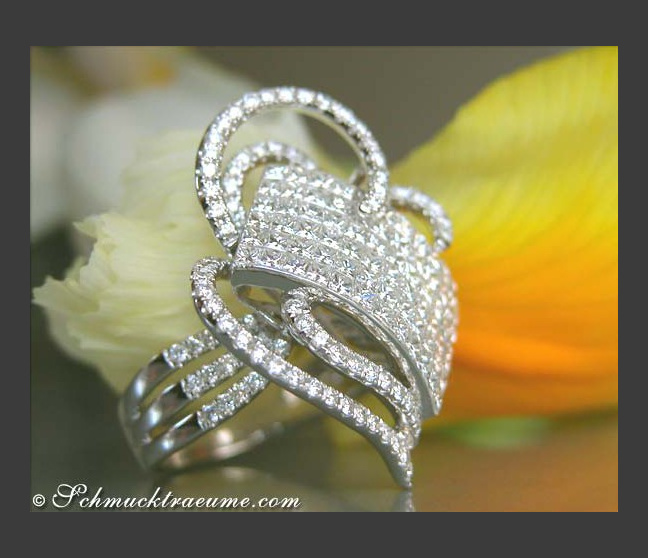 Princess Diamanten Ring mit Brillanten
