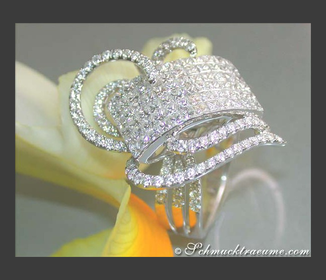 Princess Diamanten Ring mit Brillanten